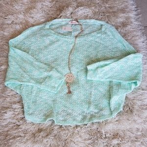 VIVACE Women's tops 3/4 Sleeve Green Blouse